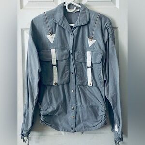 Vintage Women’s Gray Jacket, made in Paris